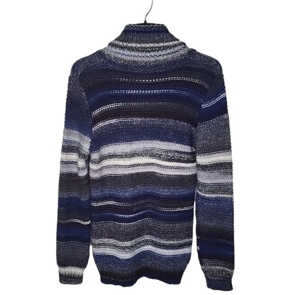 Horst Men's Sweater Size M Wool Blend Loose Knit Men's Block Pattern Fisherman - Picture 3 of 5